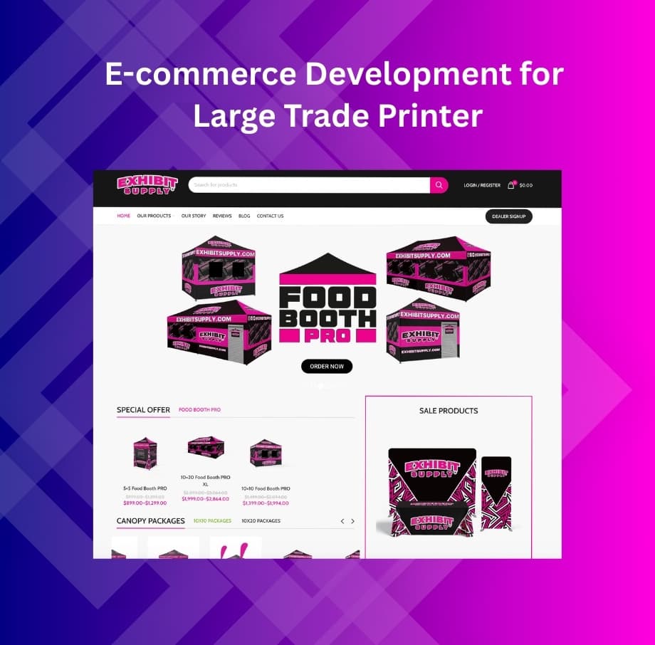 Large Trade Printer Exhibit supply
