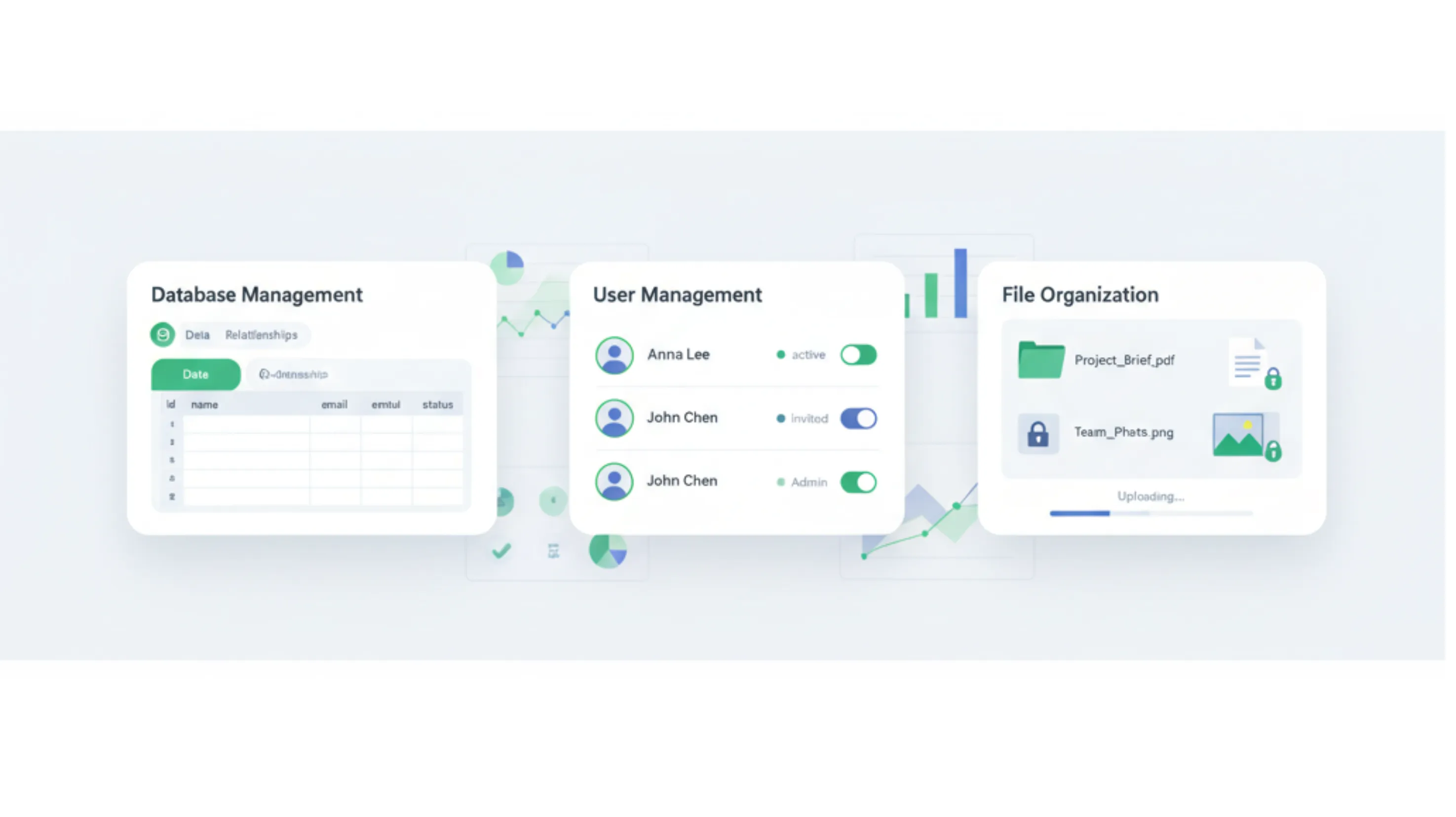 Supabase dashboard and realtime updates