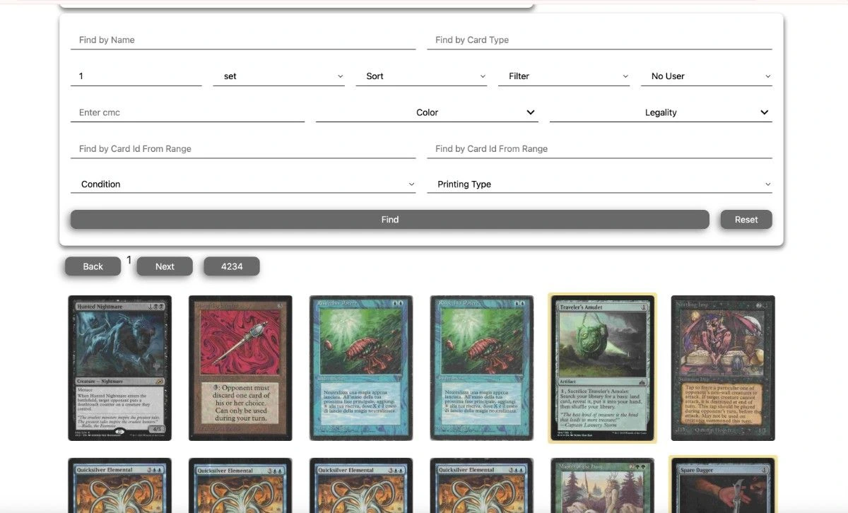 Trading Dashboard - Before