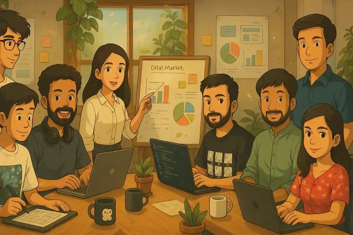 Team working together