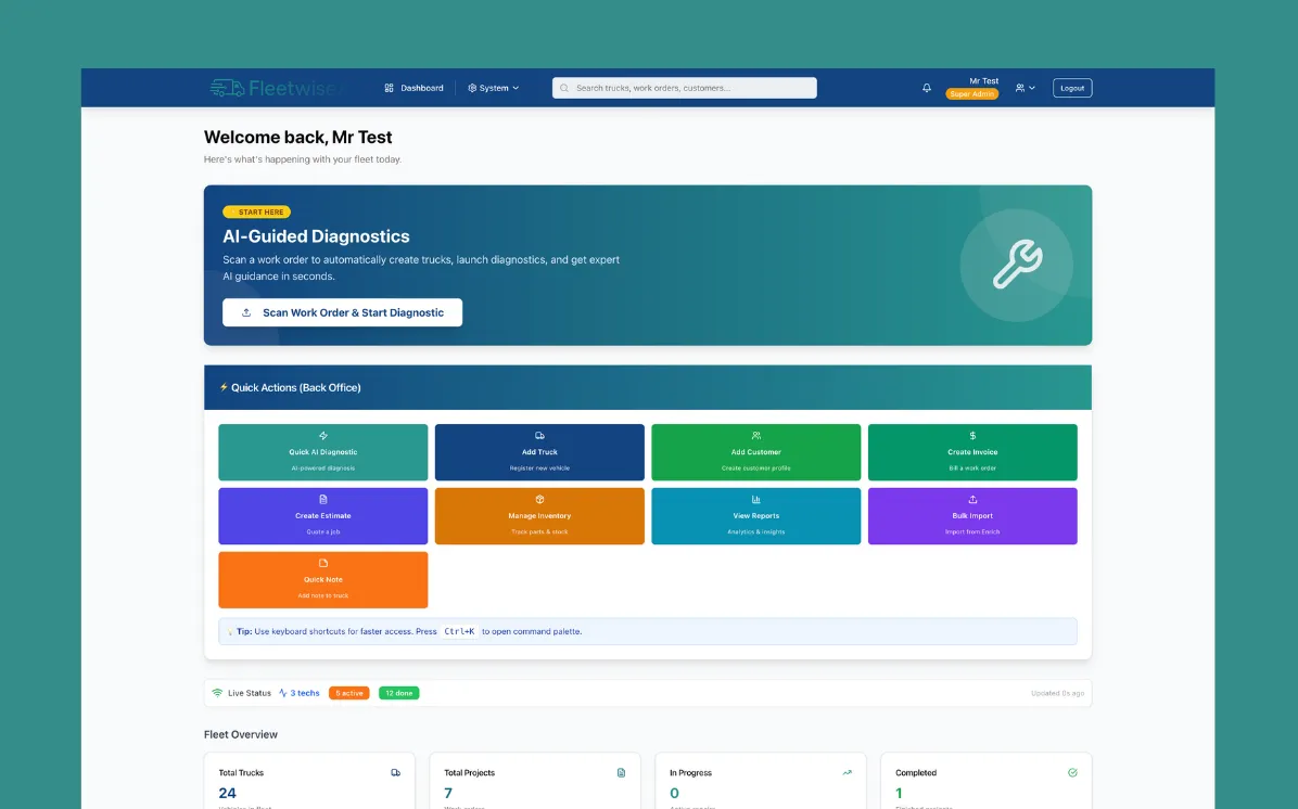 Fleetwise AI - AI powered Rag Based Fleet Maintienence app