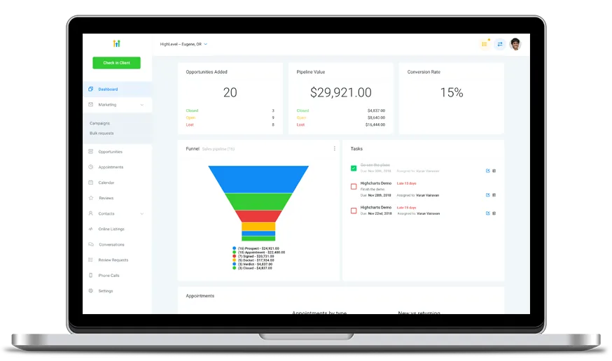 Go High Level Dashboard