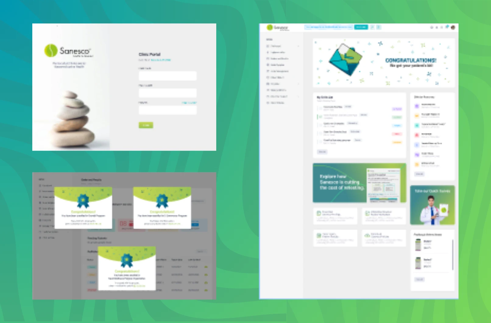 Sanesco Health - Web App + Salesforce Integration