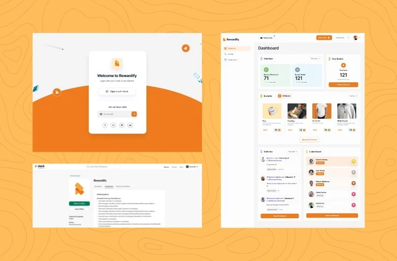 Rewardify - Slack App, Website & Custom Dashboard