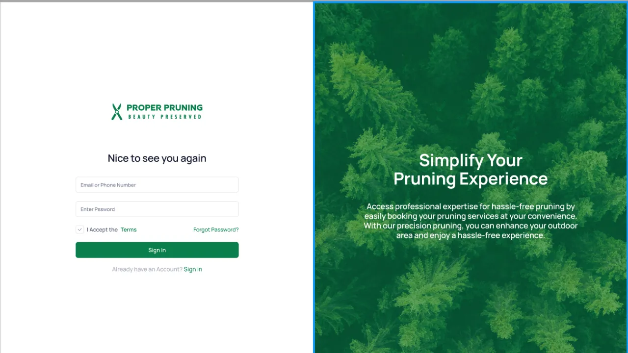 Web App Booking Dashboard - Before